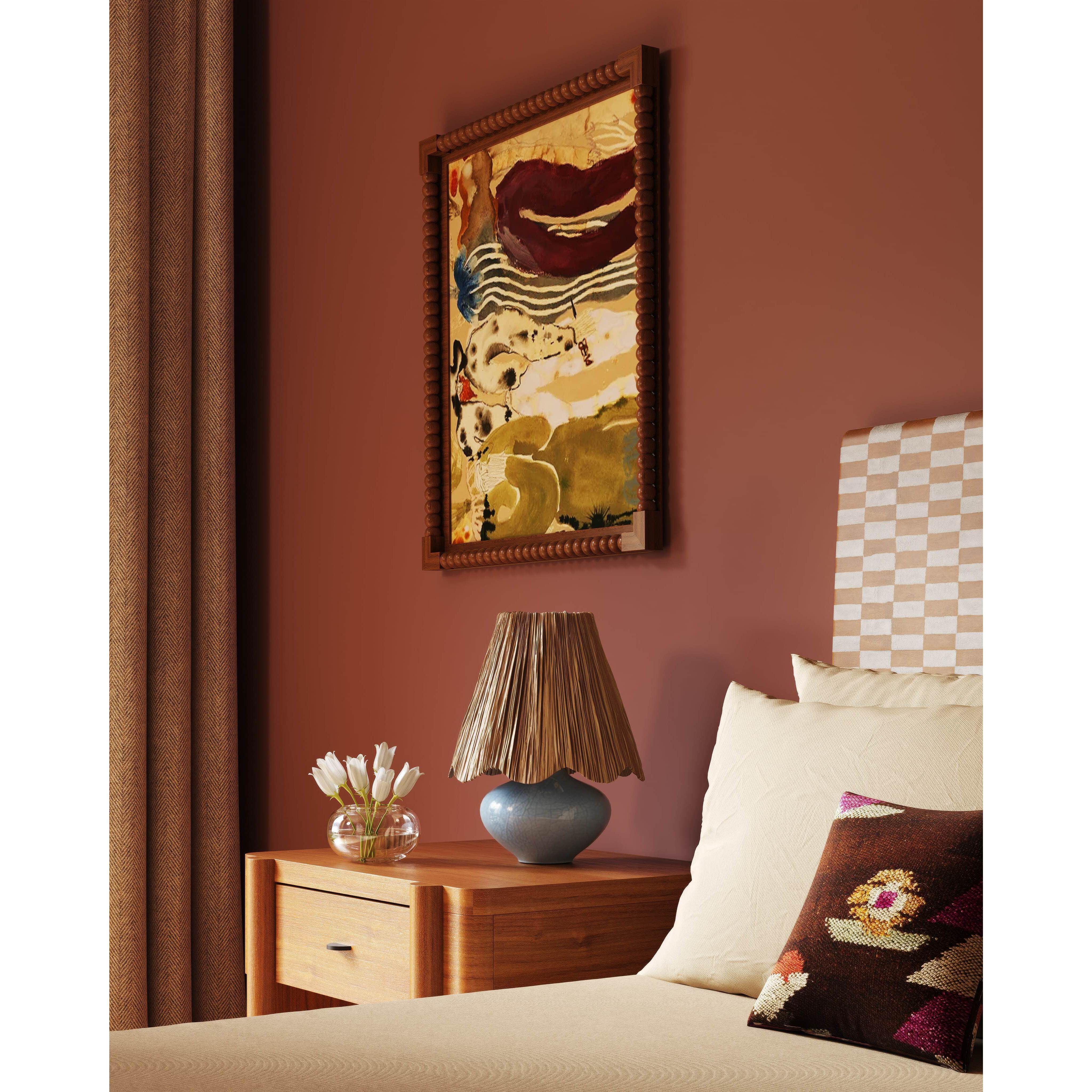 Cailyn 12.5 inch 10 watt Aged Brass and Ceramic Frost Crackle Table Lamp Portable Light